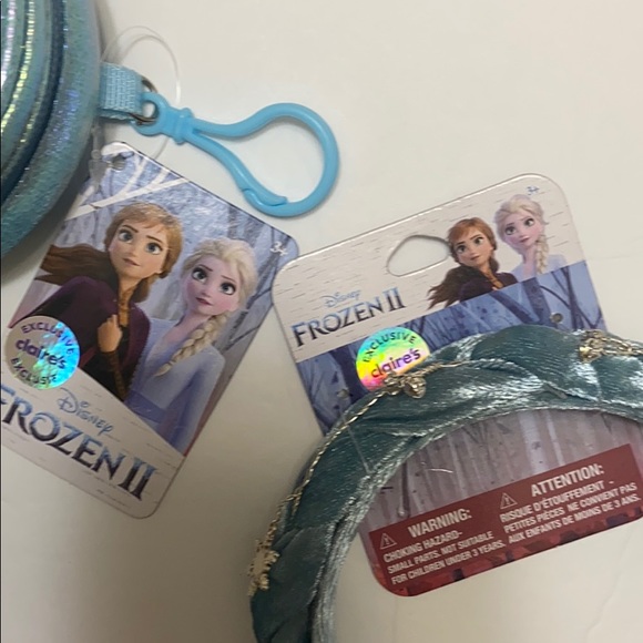 NWT DISNEY Frozen 2 keychain backpack & the adorable headband - kind of 2 for 1 - Picture 7 of 8